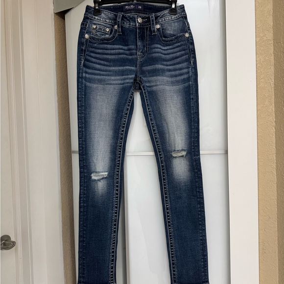 Miss Me Dark Blue Skinny Jeans - Picture 1 of 5
